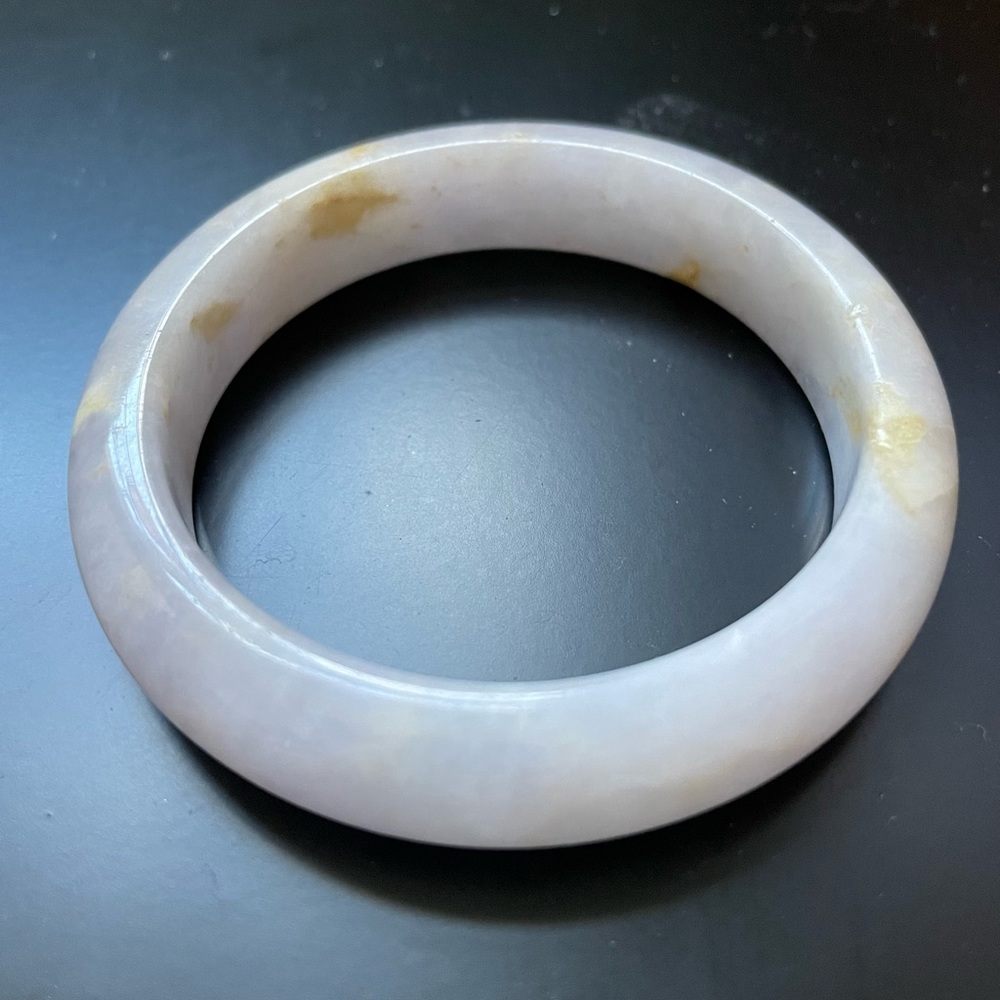 Type A untreated jadeite bangle - purple